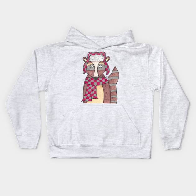 Winter Raccoon Kids Hoodie by Rock Tops (& More)